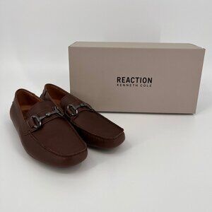 Kenneth Cole Reaction Lyon Bit Driver Size 9.5M Espresso Slip-On Loafer Shoe